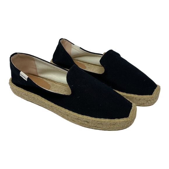 Soludos Shoes - Soludos Women's Size 11 Smoking Slippers Slip On Espadrille Loafers Black New